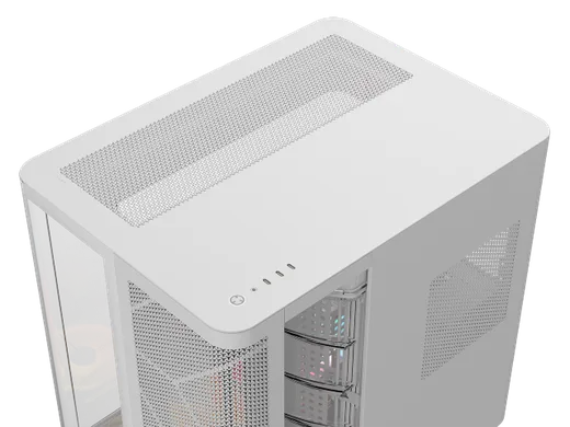 Corsair Air 5400 LX-R RGB Link Blanc - MT/Sans Alim/E-ATX, vue 9