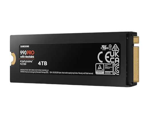 Samsung 990 PRO Dissipateur 4To M.2, vue 4
