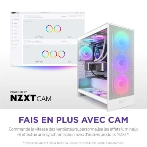 NZXT F420RGB Core Fan (Single Frame) - Blanc, vue 13