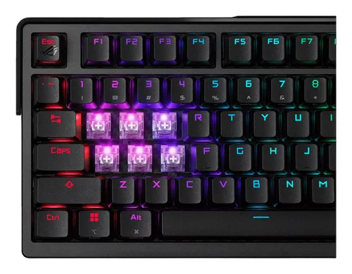 Asus ROG Azoth Extreme 75% - Mécanique - Sans-Fil - RGB - Noir, vue 9