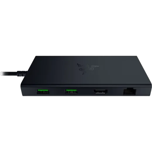 Razer USB-C Dock - Noir - 1xHDMI/RJ45/2xUSB-C/4xUSB-A/Audio Jack/Lecteur de cartes
