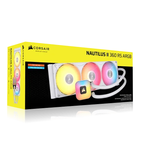 Corsair NAUTILUS II 360 RS ARGB - 360mm - Blanc, vue 4