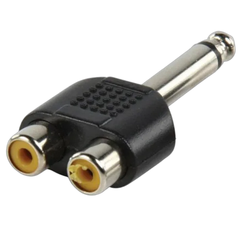 Adaptateur RCA mono mâle/mono femelle, vue 1