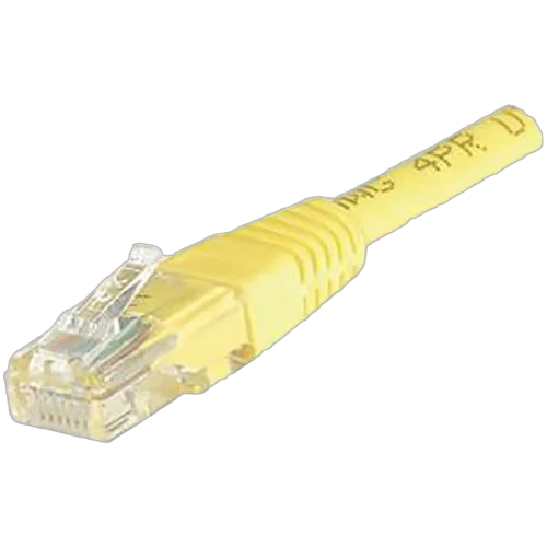 Cordon Cat 6, 4P Moule 2.00 m F/UTP Jaune, vue 1