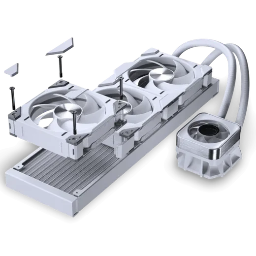 Phanteks Glacier One 360D30 X2 DRGB AiO 360 mm Blanc, vue 5