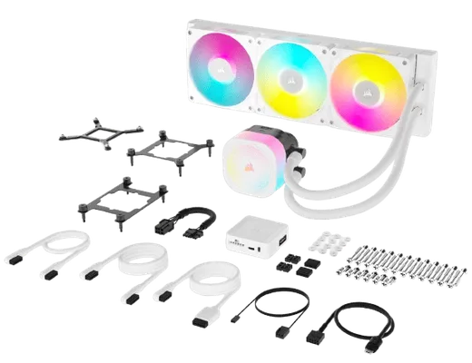 Corsair iCUE LINK TITAN 360 RX RGB Blanc AIO/360mm, vue 8