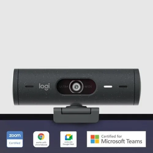 Logitech BRIO 500 HD, vue 3
