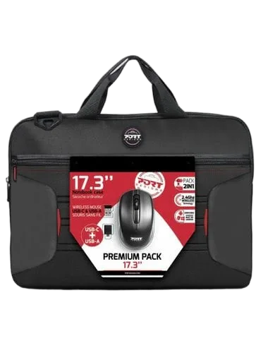 Port Premium Pack 17.3" Sacoche + Souris sans fil
