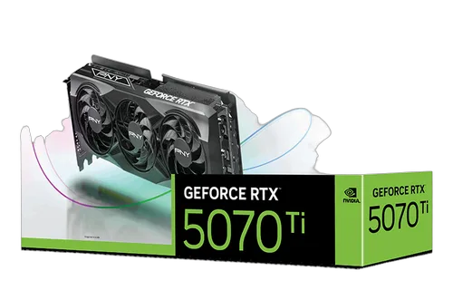 PNY RTX 5070Ti 16GB Overclocked Triple Fan V1, vue 10