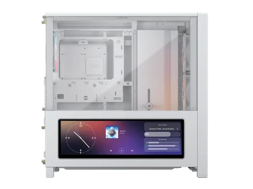 Corsair FRAME 4000D LCD RS ARGB Blanc - MT/Sans Alim/E-ATX