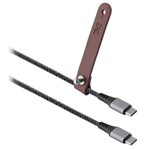 T'nB Câble USB-C vers USB-C - 1,5m nylon RPET - Noir, vue 6