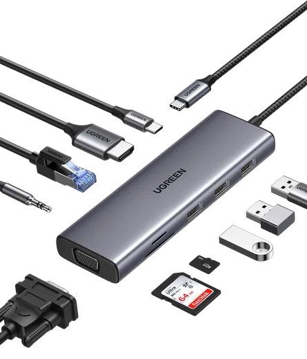 UGREEN Station d'accueil USB-C - 10 ports