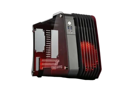 Enermax Steelwing Rouge - mT/Sans Alim/mATX, vue 1