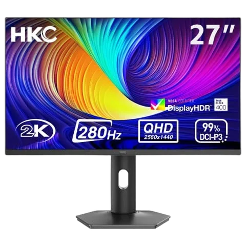 HKC GS27QTS - 27" OLED QHD 280Hz 0.03ms Pivot Compatible G-Sync FreeSync