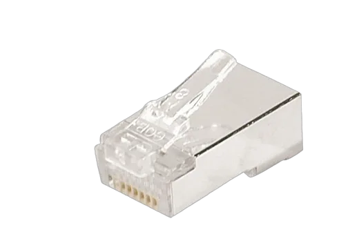 Connecteur RJ45 CAT5e STP MonoBrin+Peigne - par 10, vue 1