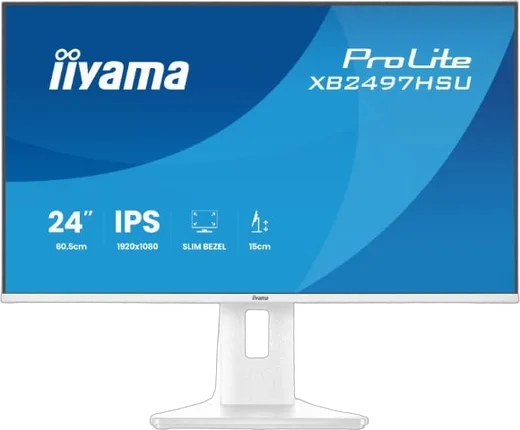Iiyama XB2497HSU-W1 - 23.8" FHD 120Hz IPS Pivot HP Blanc, vue 2