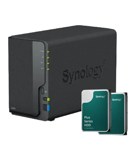 Synology DS223 - 2 Baies avec 2 Disques de 6 To