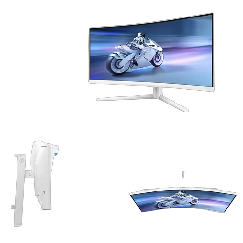 Philips Evnia - 34" CURVE UWQHD 180Hz Fast VA Ambiglow FreeSync Premium, vue 3