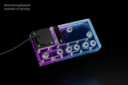 Alphacool Core Distro Plate 240 Droit V.2 avec pompe D5 Apex, vue 2