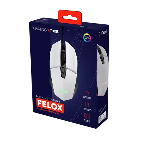 Trust Felox - Filaire - RGB - Blanc, vue 5