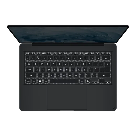 Asus Zenbook UX3480QA-ISSU11W - 14" OLED FHD+ Snapdragon X X1-26-100 8Go 256Go W11, vue 8