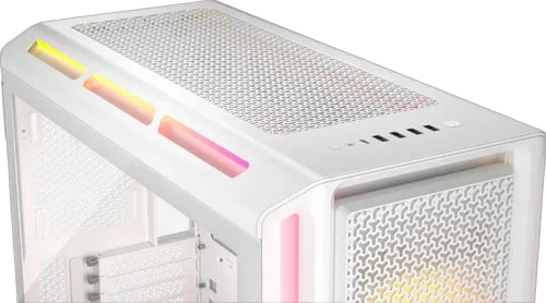 Corsair 5000T LX RGB Blanc - MT/SansAlim/E-ATX