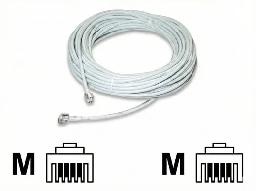 Câble modem ADSL RJ11 mâle/mâle - 2m