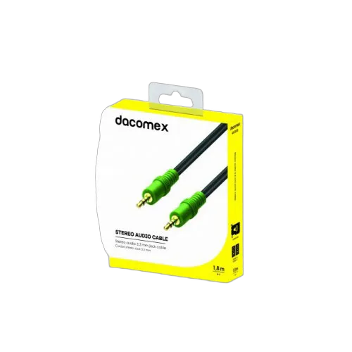 Dacomex Câble Jack Stereo 3.5mm mâle/mâle- 1,8m, vue 1