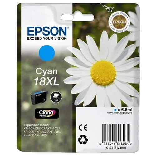 Epson Cartouche T1812 XL Cyan, vue 1