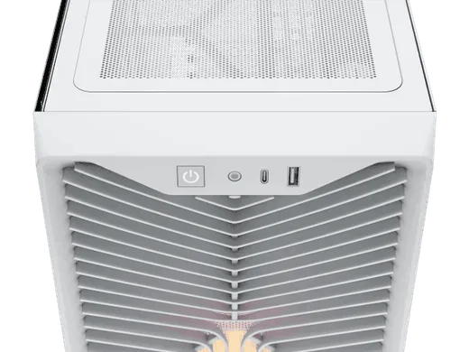Corsair 3200D RS ARGB White + RM1000e Blanc, vue 7