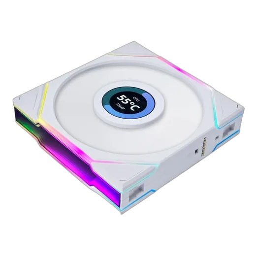 Lian-Li UNI FAN LCD TL120 120mm Blanc - kit de 3