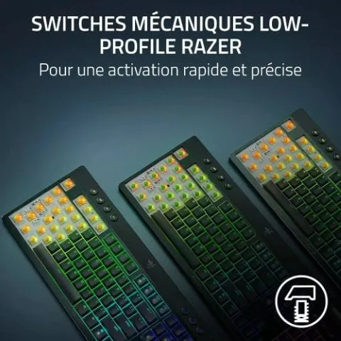 Razer BlackWidow V4 TKL LP HyperSpeed - Orange Switch-Seconde Vie, vue 2