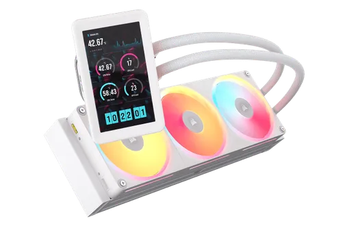 Corsair iCUE LINK TITAN II 360 Ultra LX LCD - 360mm - Blanc