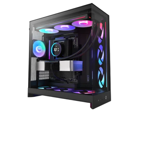 NZXT H9 Flow RGB Noir - MT/Sans Alim/E-ATX, vue 6
