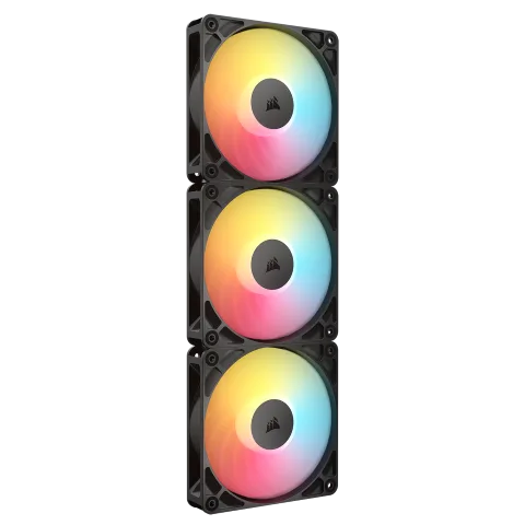 Corsair RS120-R ARGB (Pack 3x120mm) - Noir, vue 2