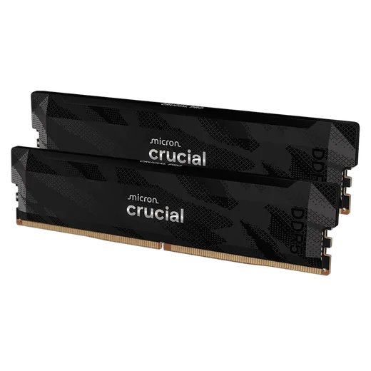 Crucial Pro OC 32Go (2x16Go DDR5 6400 PC51200) Noir