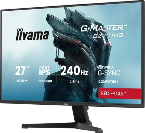 Iiyama G-Master G2771HS-B1 - 27" FHD 240Hz Fast IPS 0.4ms G-Sync Adaptive Sync