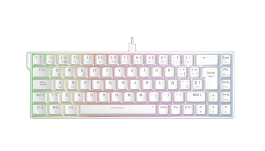 The G-LAB Keyz Titanium HE 65% - Magnétique - Filaire - RGB - Blanc, vue 5