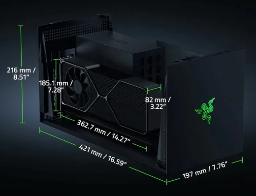 Razer Core X V2 - Boitier Thunderbolt 5 pour GPU et Alimentation ATX