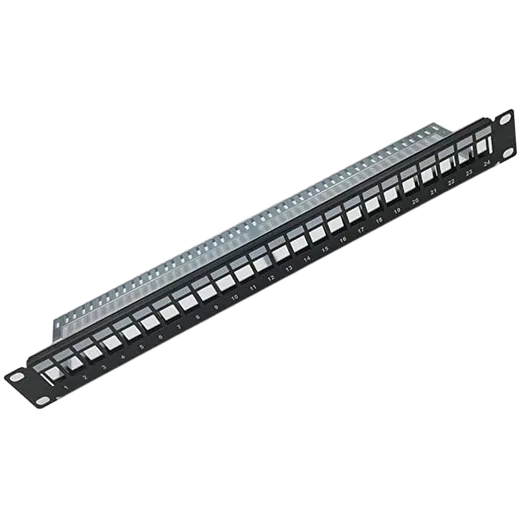 Kimex International Panneau de brassage rack 19' 24 ports - 1U, vue 1