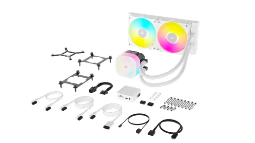 Corsair iCUE LINK TITAN 240 RX LCD Blanc AIO/240mm, vue 5