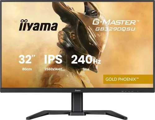 Iiyama GB3290QSU-B1 - 32" QHD 240Hz IPS 1ms FreeSync Premium, vue 3