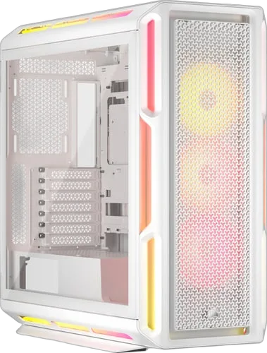 Corsair 5000T LX RGB Blanc - MT/SansAlim/E-ATX, vue 1