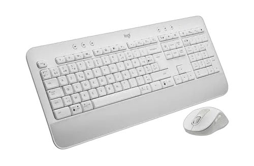 Logitech MK650 Offwhite Signature - Wireless combo, vue 2