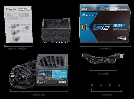 Seasonic ATX 750W 80+ Gold - G12 GC-750 - SSP-750RT2