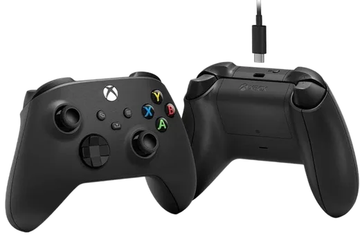 Microsoft Manette Xbox + Cable USB-C - Carbon Black, vue 4