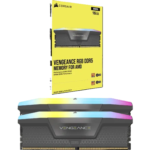 Corsair CMH64GX5M2D6000Z40 RGB (2X32 GB 6000Mhz CL40), vue 2