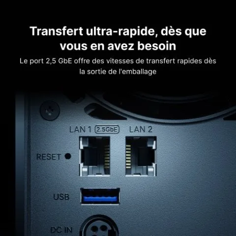 Synology DS425+ - 4 Baies (compatible disques tiers), vue 6