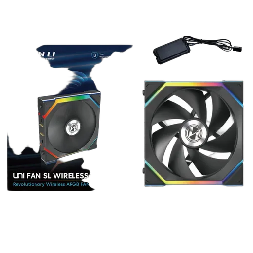 Lian-Li UNI FAN SL ARGB PWM Sans fil - 120mm - Noir, vue 5