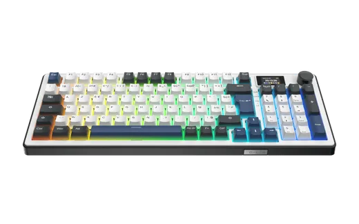 The G-LAB Keyz Elite 450 écran LCD - Mécanique - Sans-Fil - RGB - Blanc/Bleu, vue 7